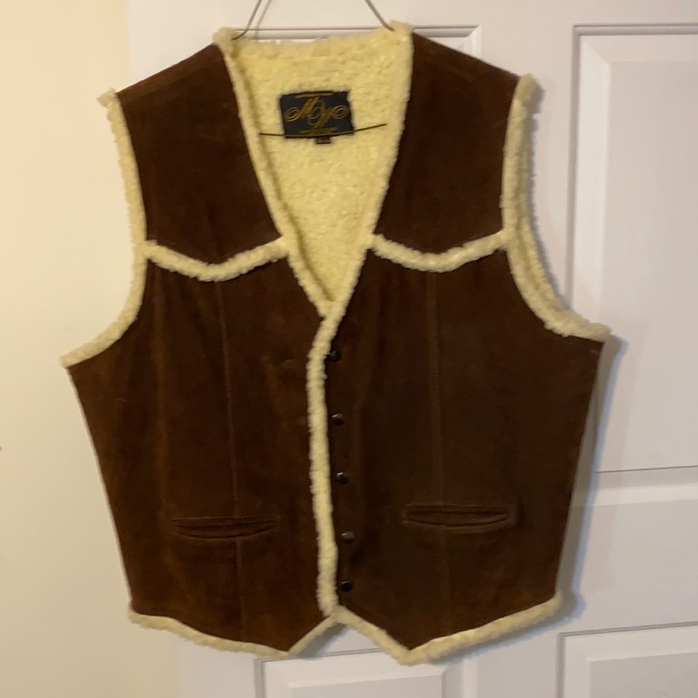 Montgomery Ward Genuine Leather vest.